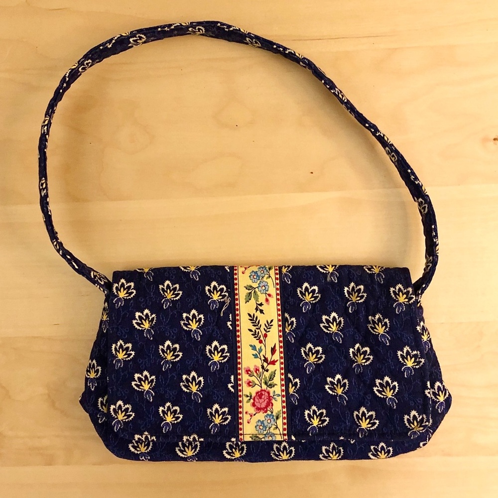 VERA BRADLEY Mini Shoulder Bag in Navy Blue